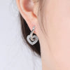 Silver Drop Earrings serpentine Shape Earrings For Women Engagement Wedding Party Birthday Gift Silver Jewelry - Image 4
