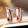 Multicolor Crystal Hoop Earrings For Women Rose Gold Silver Color Rainbow Zircon Earring Wedding Jewelry Gifts - Image 8