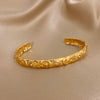 Vintage Sun Star Moon Smooth Cuff Bracelet for Women Chic Gold Plated Stainless Steel Wrist Bangle Bracelets Ethnic Jewelry - Image 2