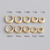 Silver Matte Minimalism Unisex Huggies Ear Hoops Earrings for Women Gothic Piercing Men's Jewelry - Image 2