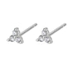Silver Rainbow Tassel Four Petal Flower Drop Stud Earrings for Women Sweet Girl Ear Bone Jewelry Accessories - Image 14