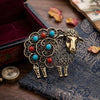 Classic Rhinestone Metal Sheep Brooches for Women Unisex Zodiac Animal Pins Casual Party Jewelry Accessories Gifts - Image 17