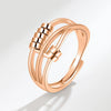 Smjel Ring Fidget Spinner Rings Adjustable for Women Rotating Freely Spinning Accessories Jewelry Gifts - Image 28