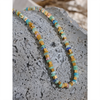 Light Color Stone Beads Handmade Necklace for Women Stainless Steel Metal Women Jewelry Gala Gift - Image 2