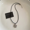 Stainless Steel Spiral Sun Glass Cross Pendant Necklace Layered Choker Star Charm Necklace Grunge Y2K Neck Jewelry For Men Women - Image 12