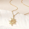 Vintage Gold Silver Plated Whirlpool Sun Necklace For Women Irregular Geometric Pendants Necklaces Jewelry - Image 3