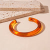 Unique Irregular Acrylic Cuff Bracelets for Women Simple Texture Multicolor Geometric Open Bangle Female Jewelry - Image 12