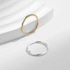 Silver Simple Geometric Line Twisted Ring Stackable Gold Color Jewelry For Women Party Gifts - Image 6