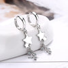 Small Hoop Earrings Smooth Tiny Huggies With Hollow Cross Star Pendants Female Dangle Earring Cute Piercing Earring Gifts - Image 14