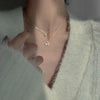 Simple Double Layer Star Moon Charm Multilayered Necklace Delicate Clavicle Chain Zircon For Women Jewelry - Image 4