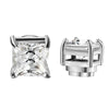 1 Pair Stainless Steel Inlaid Cubic Zirconia Magnetic Non-Piercing Stud Earrings Round Clip on Ear Cuff for Men Women - Image 8
