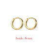 Two-Piece Mini Hoop Piercing Earrings in Gold-Tone Silver-Tone or Rose Gold-Tone - Image 11