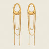 Stainless Steel Metal Tassel Chain Long Hanging Drop Earrings for Women Girl's Daily Wear Jewelry Recommend - Image 1