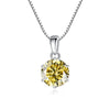 JoyceJelly Pendant Necklace For Women Royal Blue Color Silver Wedding Jewelry - Image 21