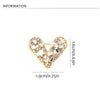 Fanshin Korean Style Heart Brooch Shiny Rectangular Rhinestone Pin Elegant Alloy Hollow Heart Breastpin Men - Image 6