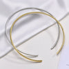 Stainles Steel Chocker Collar Necklace For Women, Open Neck Cuff Torques, Minimalist Necklace Birthday Party Gift - Image 1