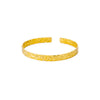 Floral Cuff Bracelet in Stainless Steel with Gold-Tone Finish - Image 23