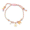 Colorful Cord Bracelet with Fish and Flower Charms - Image 9