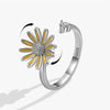 Beads Ring Fidget Spinner Rings Korea Crystal Butterfly Flower Star Moon Ring Jewelry Gift - Image 10