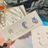 7Pairs/Set Fantastic Fairy Colorful Moon Star Stud Earrings Set Women Delicate Candy Sweet Resin Earrings Y2K Jewelry Girls Gift - Image 7