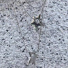 Stainless Steel Hollow Star Pendant Necklace with Irregular Cutout Design - Image 2