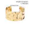 Classic Bump Pattern Openning Bangles Bracelet for Women Cuff Bracelet Gold Color Iron Hand Ornament Jewelry - Image 14