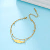 Simple Stainless Steel Foot Chain of Women Gold Color Feather Anklet Lucky Red String Jewelry Accessories Gifts - Image 3