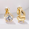 Mystic Rainbow Crystal Round Stone Clip Earrings For Women Rose Gold Silver Color Multicolor Zircon Jewelry Simple Gifts - Image 10