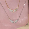 Shiny Rhinestone Angel Wing Necklace Sparkling Wing Collarbone Chain Elegant Party Jewelry Accessories for Women Chokers - Image 3