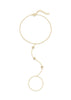 Silver Sparking Hand Chain Bracelets For Women Geometric CZ Eight-pointed Star Bracelets Jewelry - Image 29