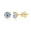 Earring D Gra Lab Diamond 4 Claw Silver Stud Earrings for Women Man - Image 8