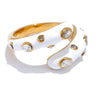 Adjustable Candy Y2K Blue White Black Pink Enamel Cubic Zirconia Open Ring Golden Stainless Steel Jewelry Gift - Image 10