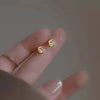 Korean Minimalism Gold Color Small Leaf Butterfly Stud Earrings for Women Daily Wear Ear Girls Pierc Gifts - Image 24