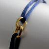 Two Oval Rings Interlock Steel Rope Bracelet - Image 2