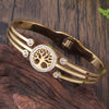 Women's Bangle Stainless Steel Jewelry Tree of Life Plant Cuff Bracelet Female Bangles for Women - Image 5
