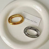 Stainless Steel O Shape Brooches for Women Geometric Gold Silver Color Metal Brooch Pin Unisex Light Jewelry - Image 4