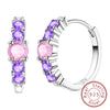 Silver Hoop Earrings Studs Drop Earring for Women Birthday Party Wedding Engagement Jewelry Gifts - Image 11