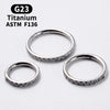 18G/16G Women's Round Earrings Titanium Nose Ring Hinge Clicker Open Diaphragm Nose Ring Lady Piercing Jewelry - Image 4