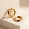 Minimalist Gold Color Round Earrings for Women Earcuff Women No Pierced C Shape Geometric Earclip Ear Bone Clip Punk Jewelry - Image 2