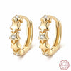 Silver Color Gold Pearl Bee Irregularity Star Moon Earrings For Women Jewelry Birthday Gifts - Image 17