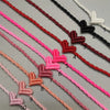 Candy Colors Heart Shaped Love Lucky Simple Macrame Handmade Rope Bangle Braided Charm Bracelet Women Men Couple Sister Gift - Image 2