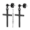 Rock Punk Stainless Steel Black Dangle Pendant Punk Minimalist Hanging Woman's Drop Earring for Man Piercing Ear Jewelry - Image 11