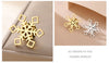 Stainless Steel Snowflake Brooch Pin in Gold-Tone or Silver-Tone - Image 21