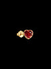 Open Heart Hoop Earrings in Gold Tone or Silver Tone - Image 46