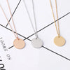10Pcs 20mm 25mm Stainless Steel Mirror Polish Necklace Pvd Plating Round Disc Pendant Neckalce For Women's Jewelry - Image 5