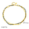 316L Stainless Steel Butterfly Moon Lock Blue Eyes Pendant Necklace For Women Multilayer Choker Chain Jewelry Gifts - Image 33