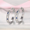 Silver Color Metal Carving Sun and Moon Hoop Earrings for Women Party Engagement Wedding Earrings Jewelry - Image 5