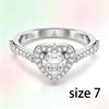 Heart Cubic Zirconia Pearl Jewelry Set,Sparkling Necklace Earrings Ring Bracelet Bridal Wedding Jewelry Gift for Women - Image 17
