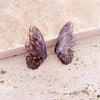 Fairy Gradient Blue Color Resin Butterfly Wings Drop Dangle Earrings for Women Girls Rhinestone Glitter Pendant Earring - Image 5