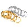 1pc Stainless Steel 60mm Double Layer Elasticity Polish Bracelet Hip-Hop Metal Thick Bangle Unisex Vintage Jewelry Gifts - Image 3